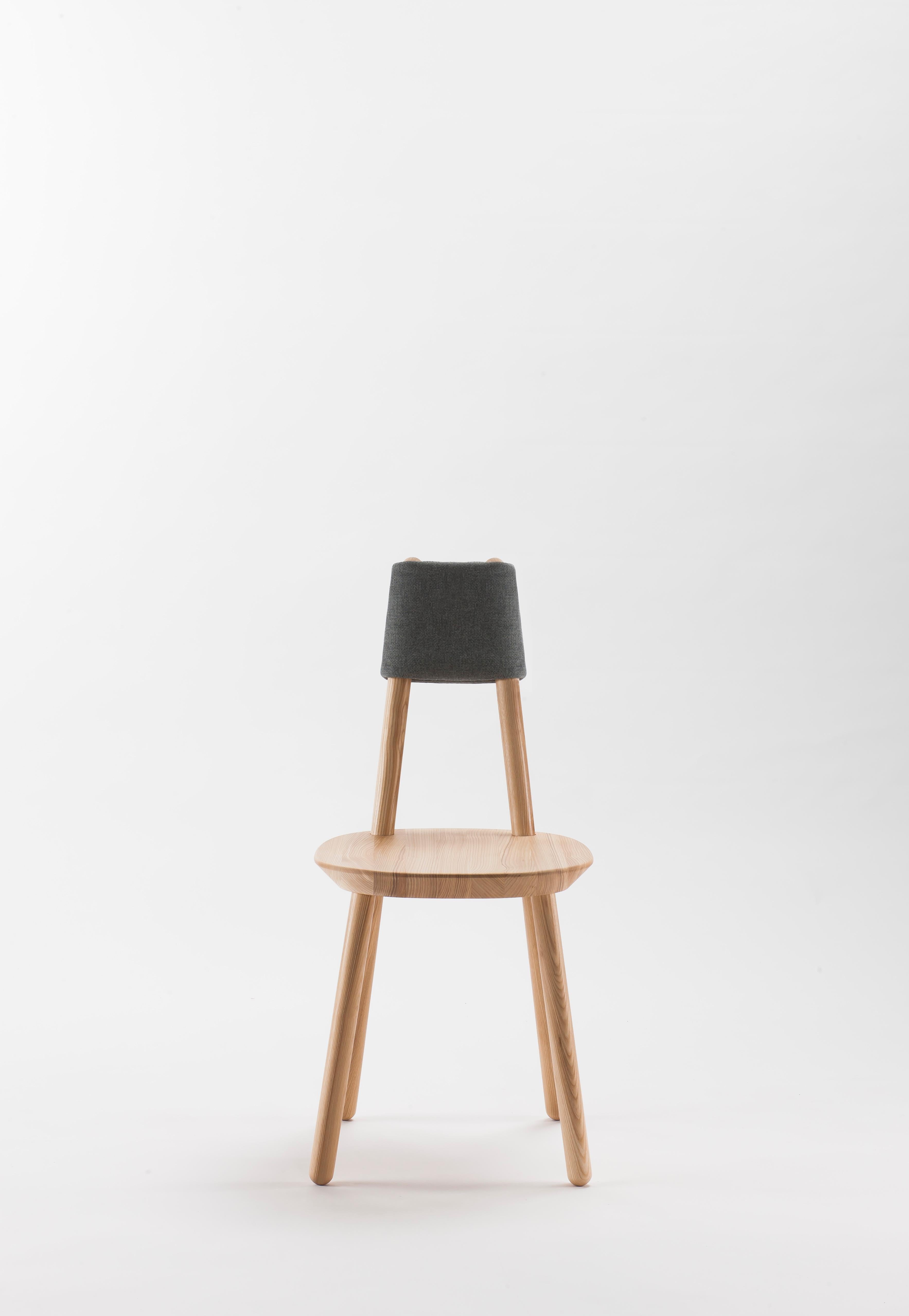 It seems, Naïve chair could be drawn by a child - six sticks and one seat, but that’s all it takes. The chair is stripped to the minimum: a carved solid ash seat and six legs of equal length to screw; but done with accuracy, each and single detail