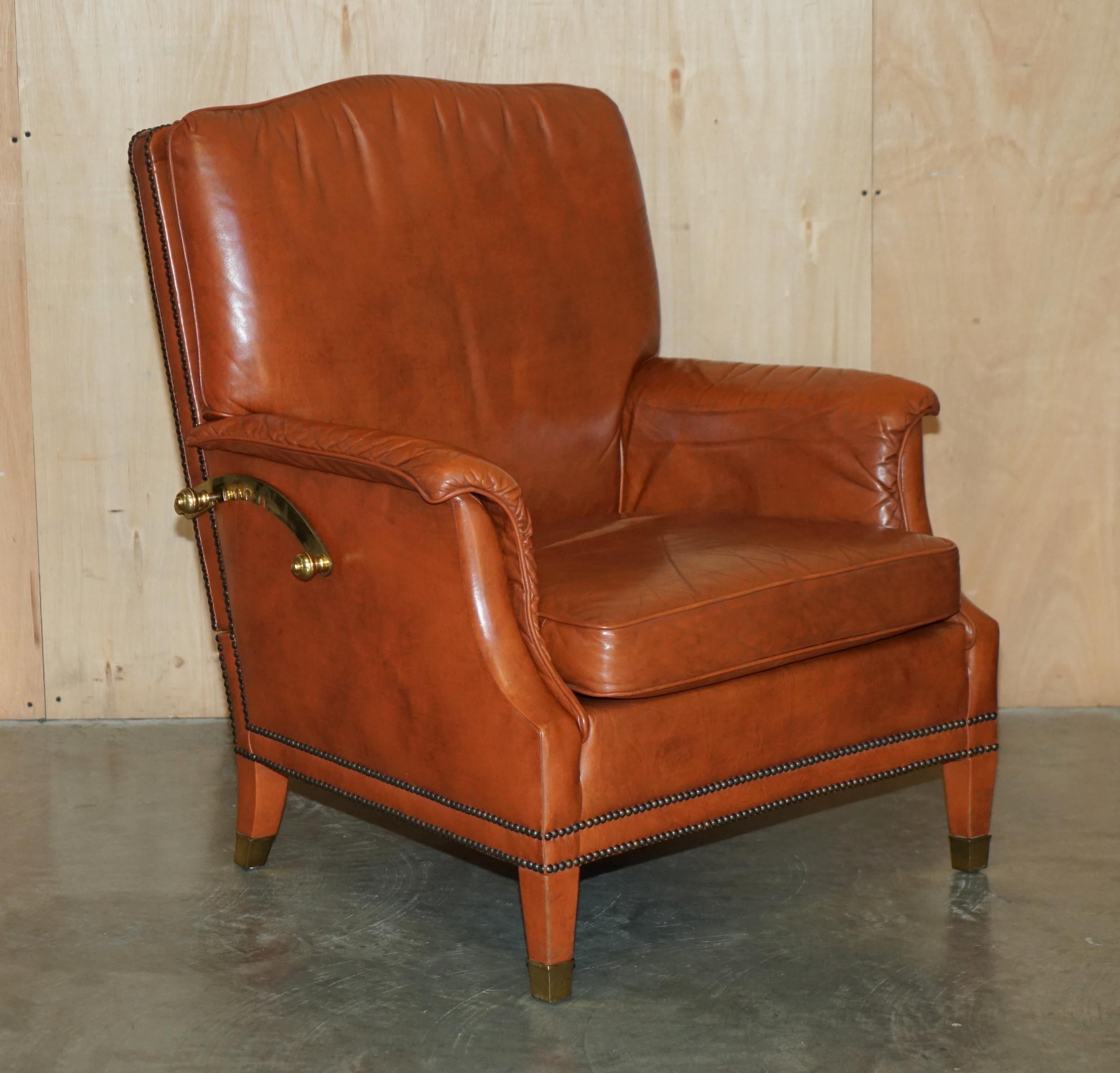 Royal House Antiques

Royal House Antiques is delighted to offer for sale this very well made pair of super comfortable leather recliner armchair with oversized brass mounts

Please note the delivery fee listed is just a guide, it covers within the