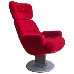 Comfortable Red Seventies Cinema Chairs from Paris