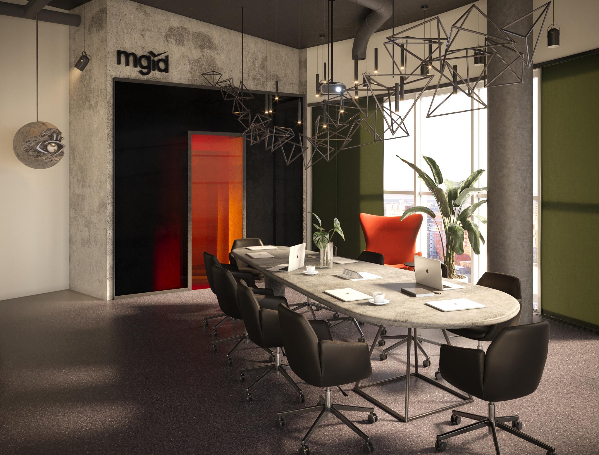 Comfortable Table Drop of Concrete with Rounded Shapes for Minimalist ...