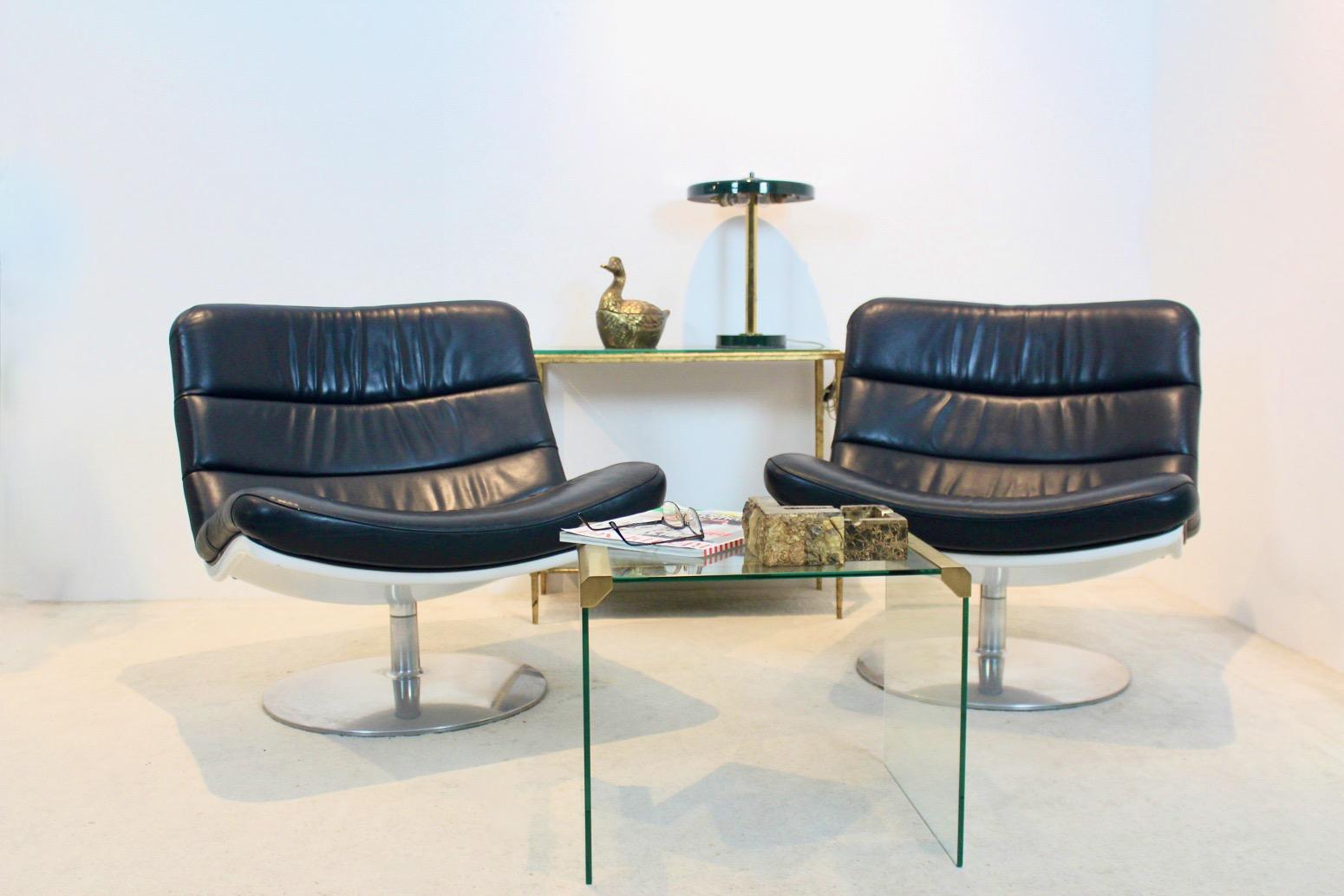 Comfy Pair of F978 Lounge Chairs by Geoffrey Harcourt for Artifort 1