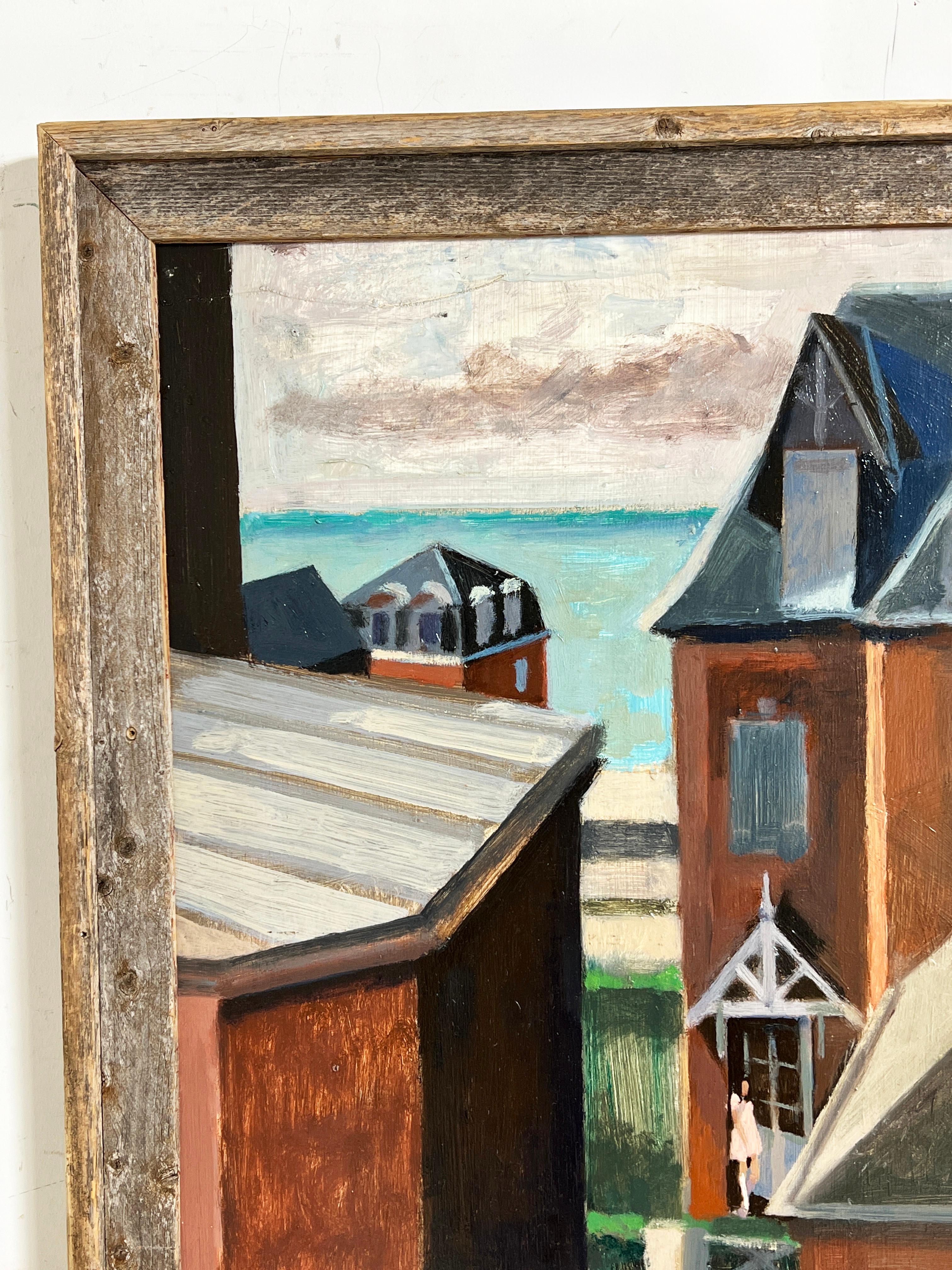 Pintura de la mayoría de edad del artista modernista francés Yves Hersent, D. 1983 Posmoderno en venta