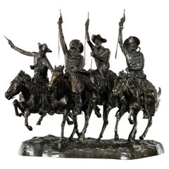 Bronzeskulptur "Coming Through the Rye", nach Frederic Remington