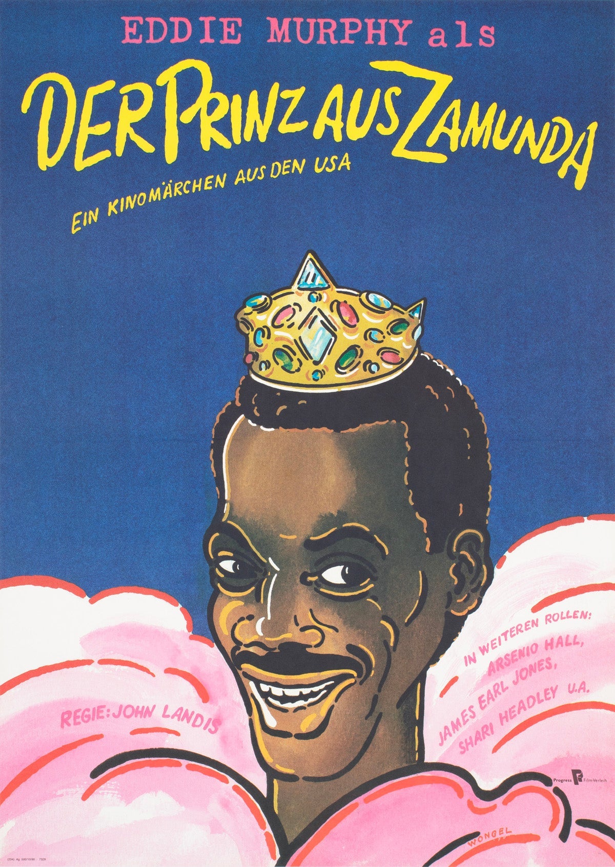 Coming to America 1990 East German A1 Film Poster, Gunter Wongel