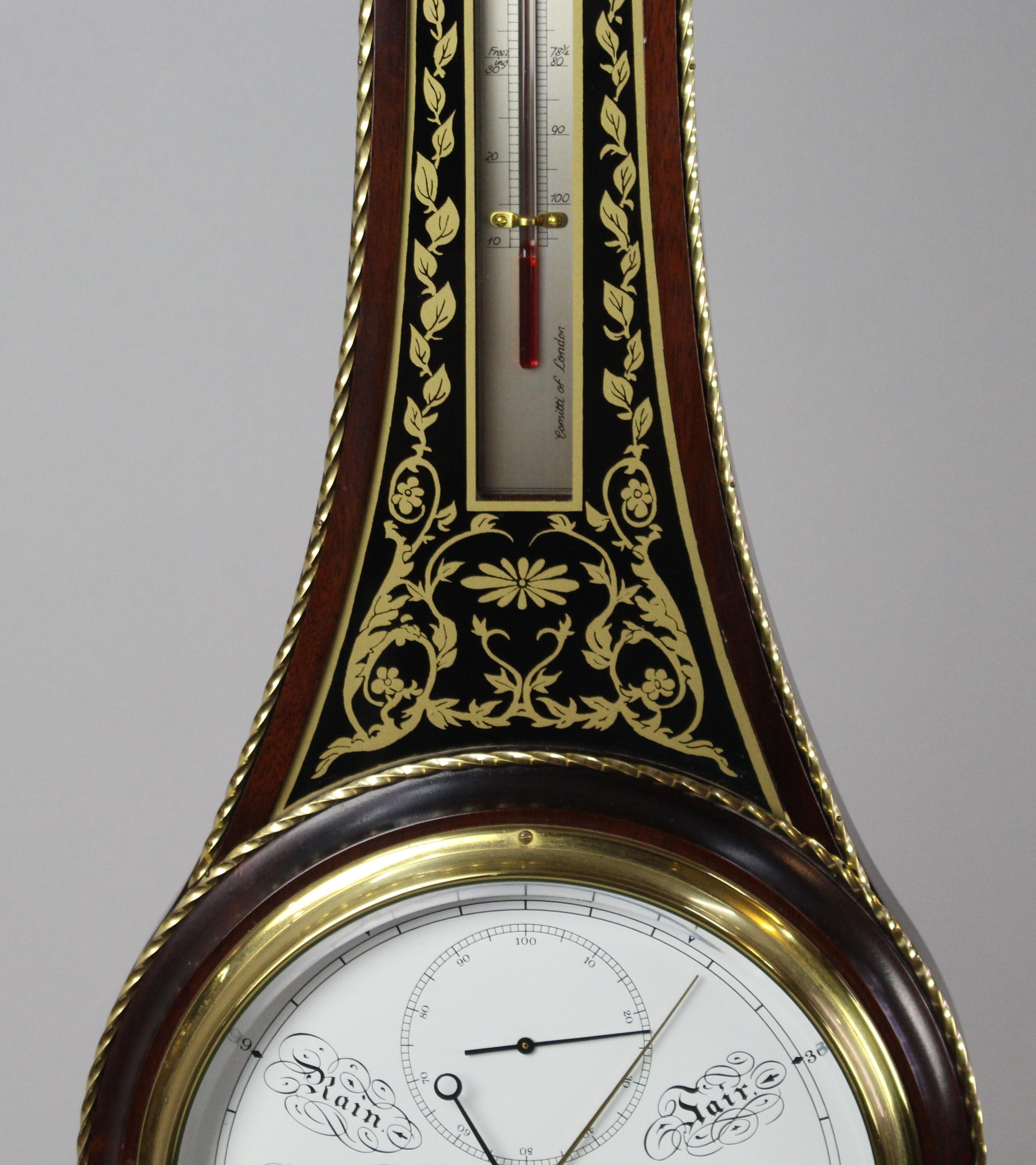 Mahogany Comitti of London Limited Edition Prince of Wales Barometer
