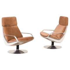 "Commander"  chair by Jorge Zalszupin in Rose Uniacke Velvet