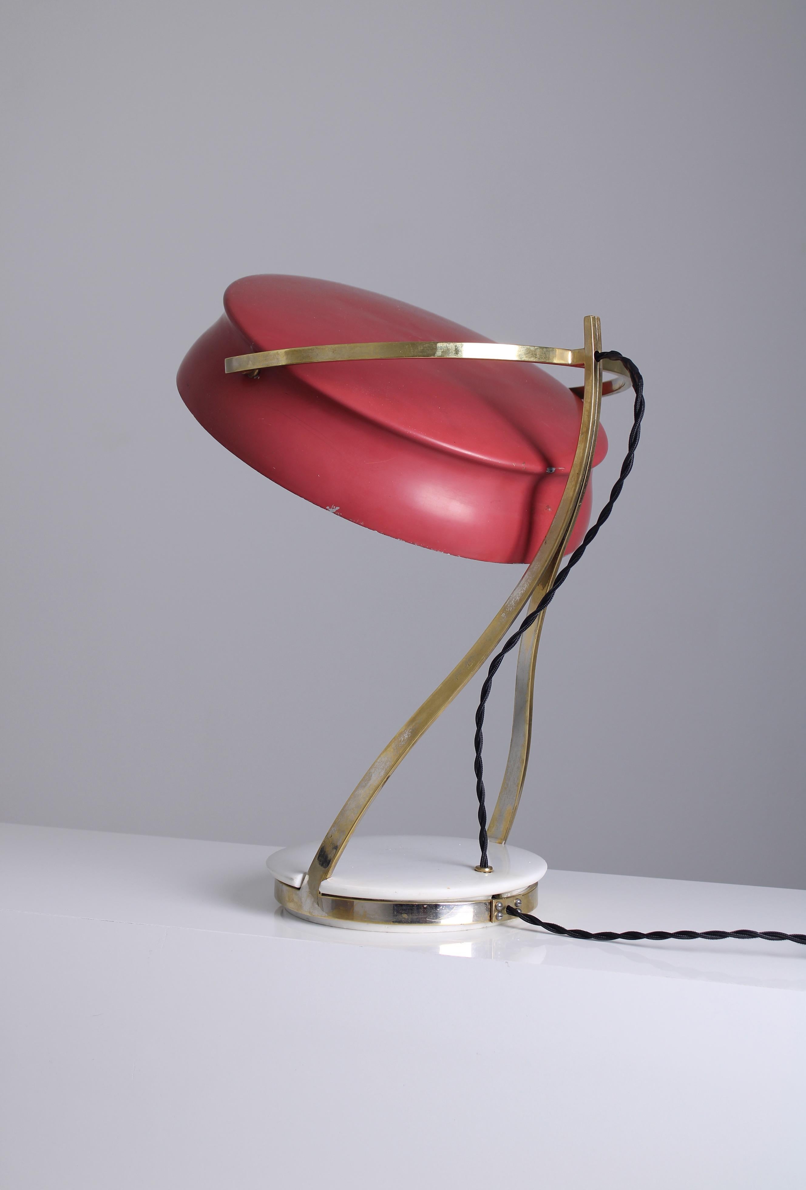 Italian Commander desk lamp by Bruno Chiarini, 1958 For Sale