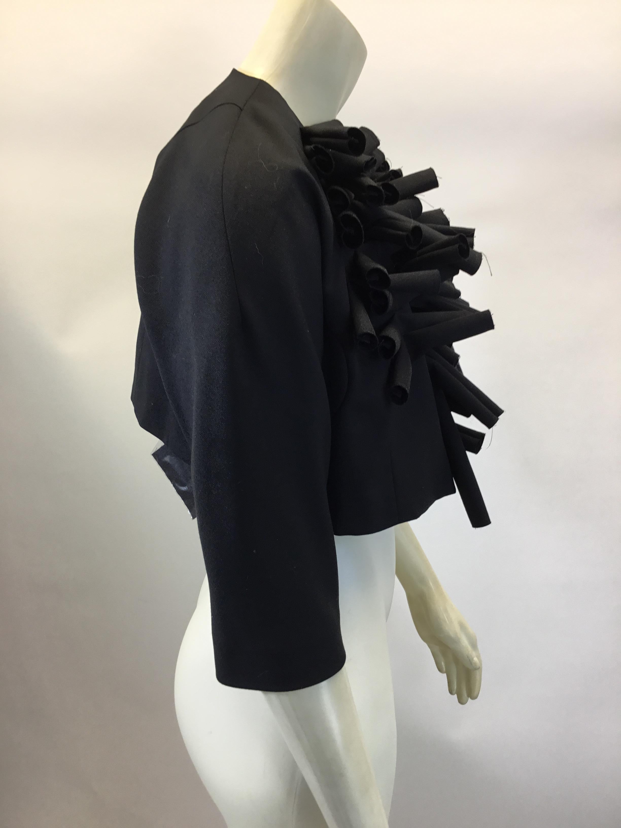 Comme des Garcon Detailed Cropped Jacket In New Condition For Sale In Narberth, PA