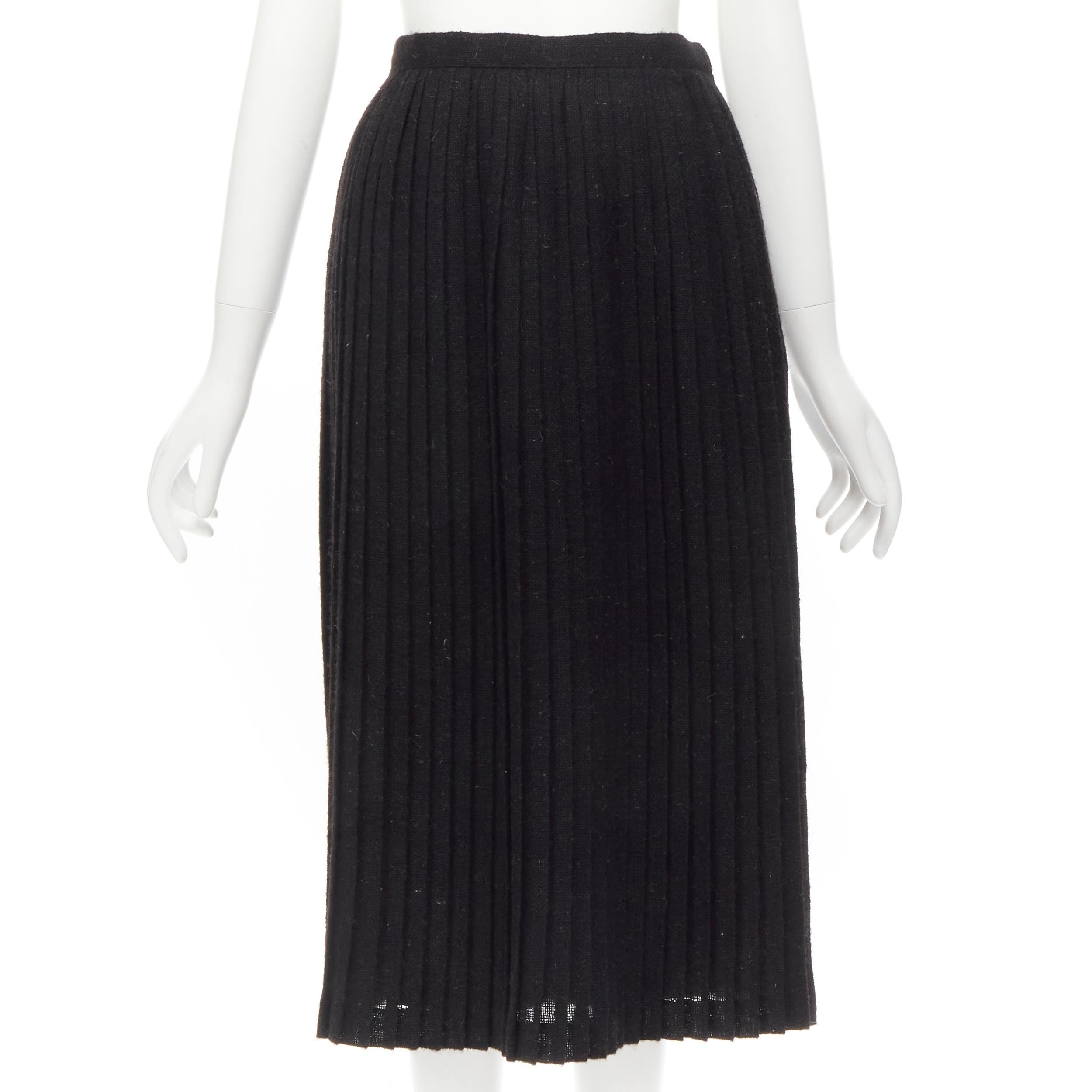COMME des GARCONS wool FUSION period, deformed, asymmetrical skirt GS-04030M black greige