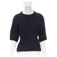 COMME DES GARCONS 1980er Jahre Vintage Schwarzer Pullover aus geflochtener Wolle M