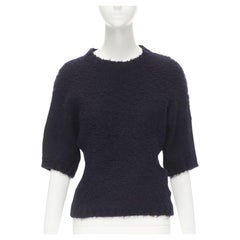 Pull moelleux en laine bouillie noire vintage COMME DES GARCONS des années 1980, Taille M