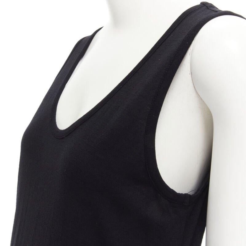 COMME DES GARCONS 1980s Vintage abito midi drappeggiato con dettaglio scoop neck M in vendita 2