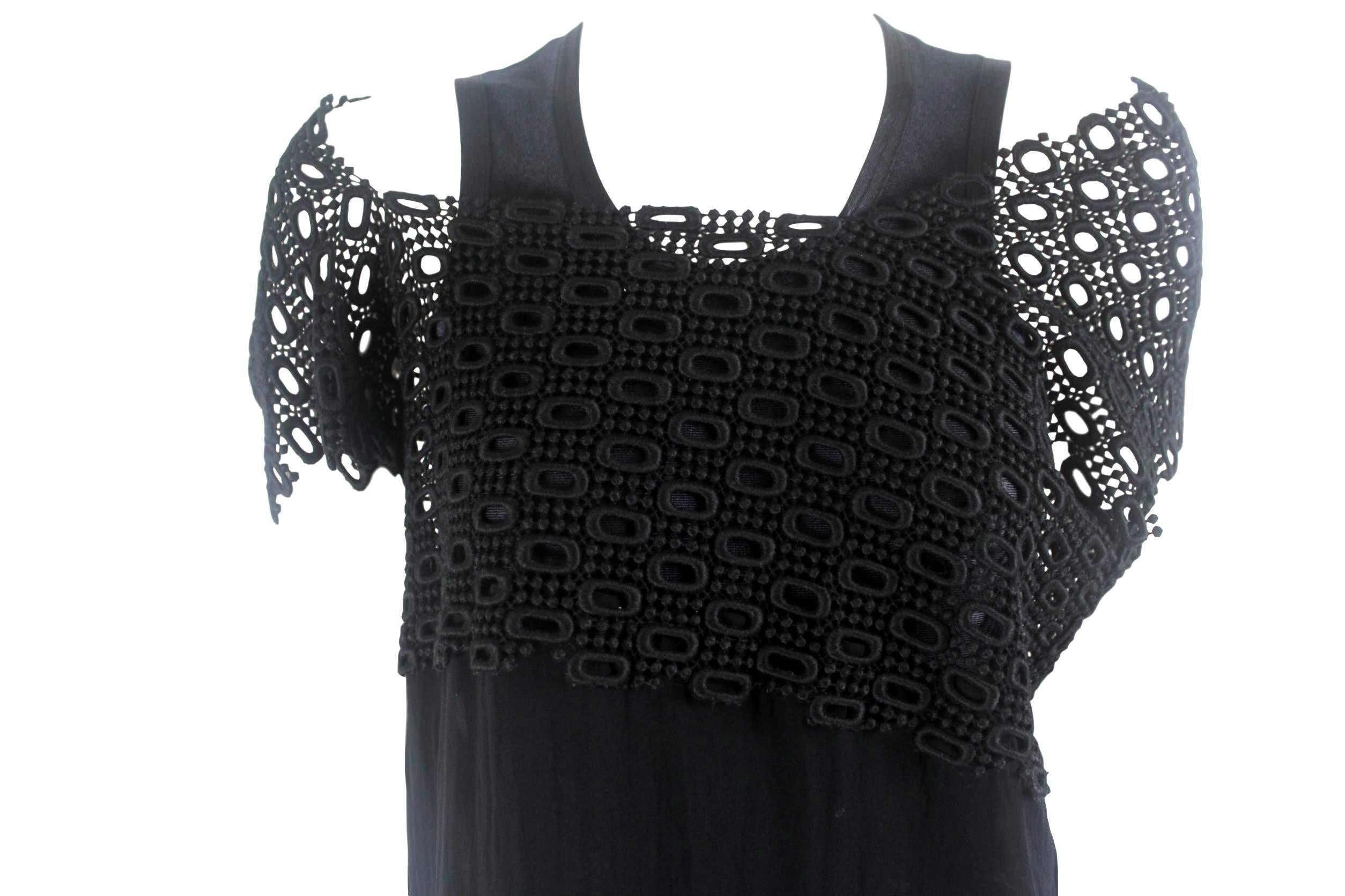 Black Comme des Garcons 1990 Collection Runway Dress For Sale