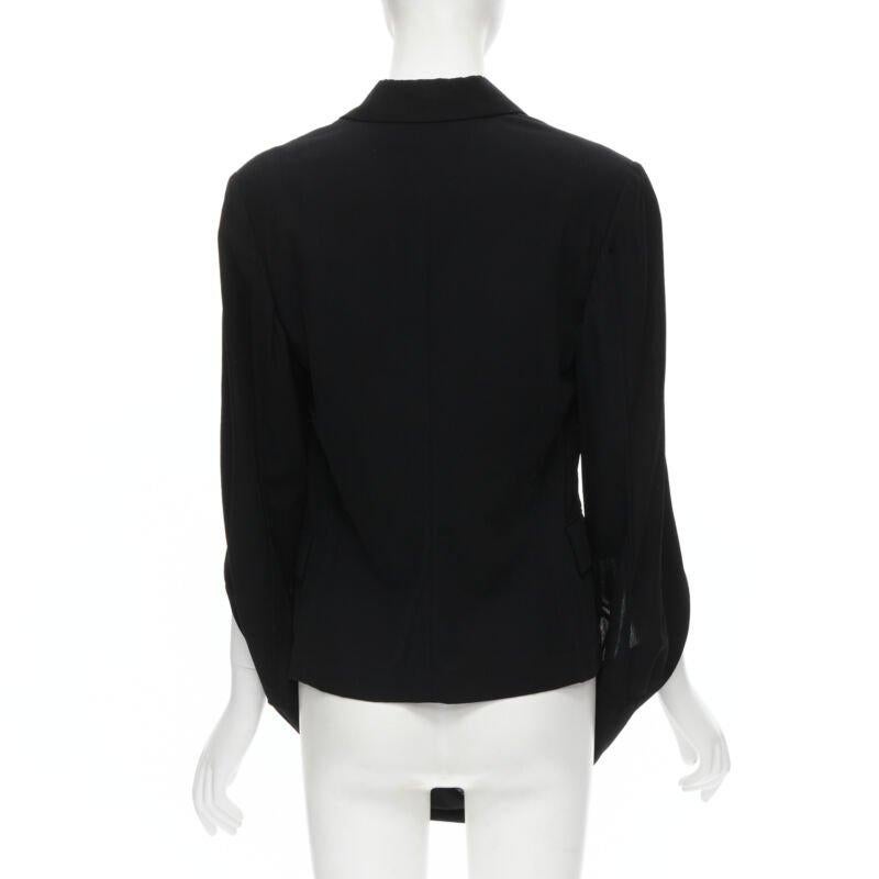 De las mujeres COMME DES GARCONS 1990 chaqueta blazer de doble botonadura con mangas de lazo infinito S en venta