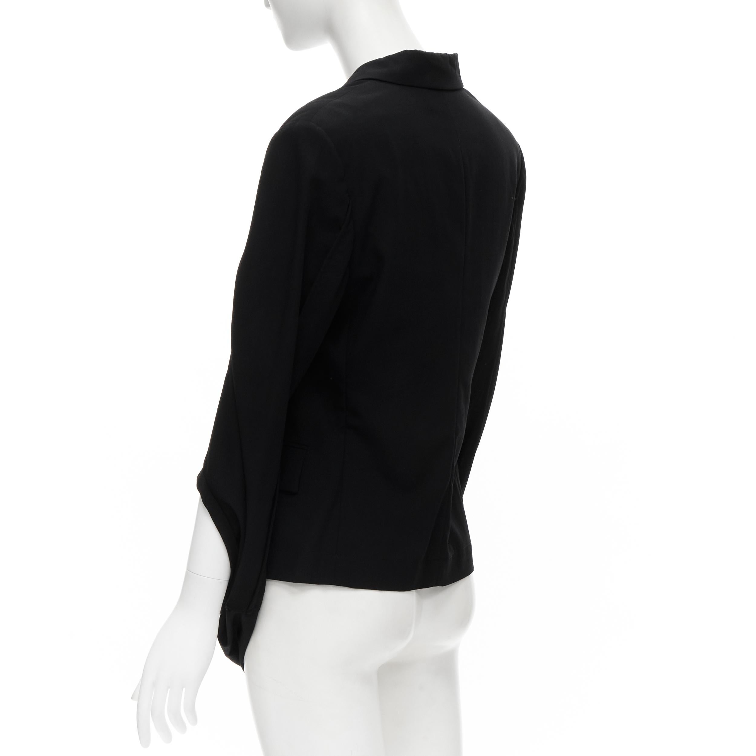 COMME DES GARCONS 1990 infinity loop sleeve double breasted blazer jacket S For Sale 1