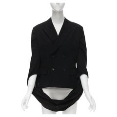 COMME DES GARCONS 1990 chaqueta blazer de doble botonadura con mangas de lazo infinito S