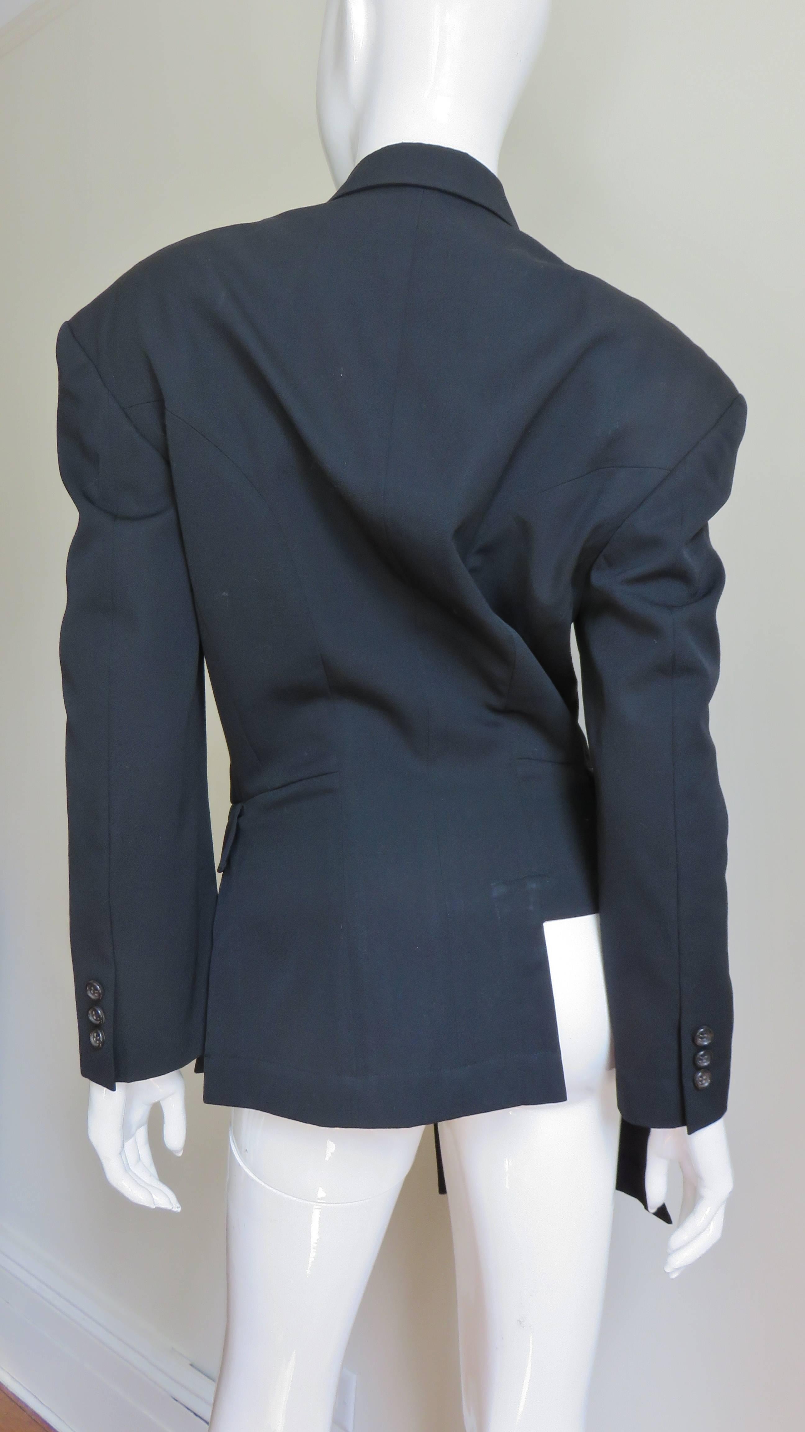 Women's Comme des Garcons AD 1991 Asymmetric Jacket For Sale