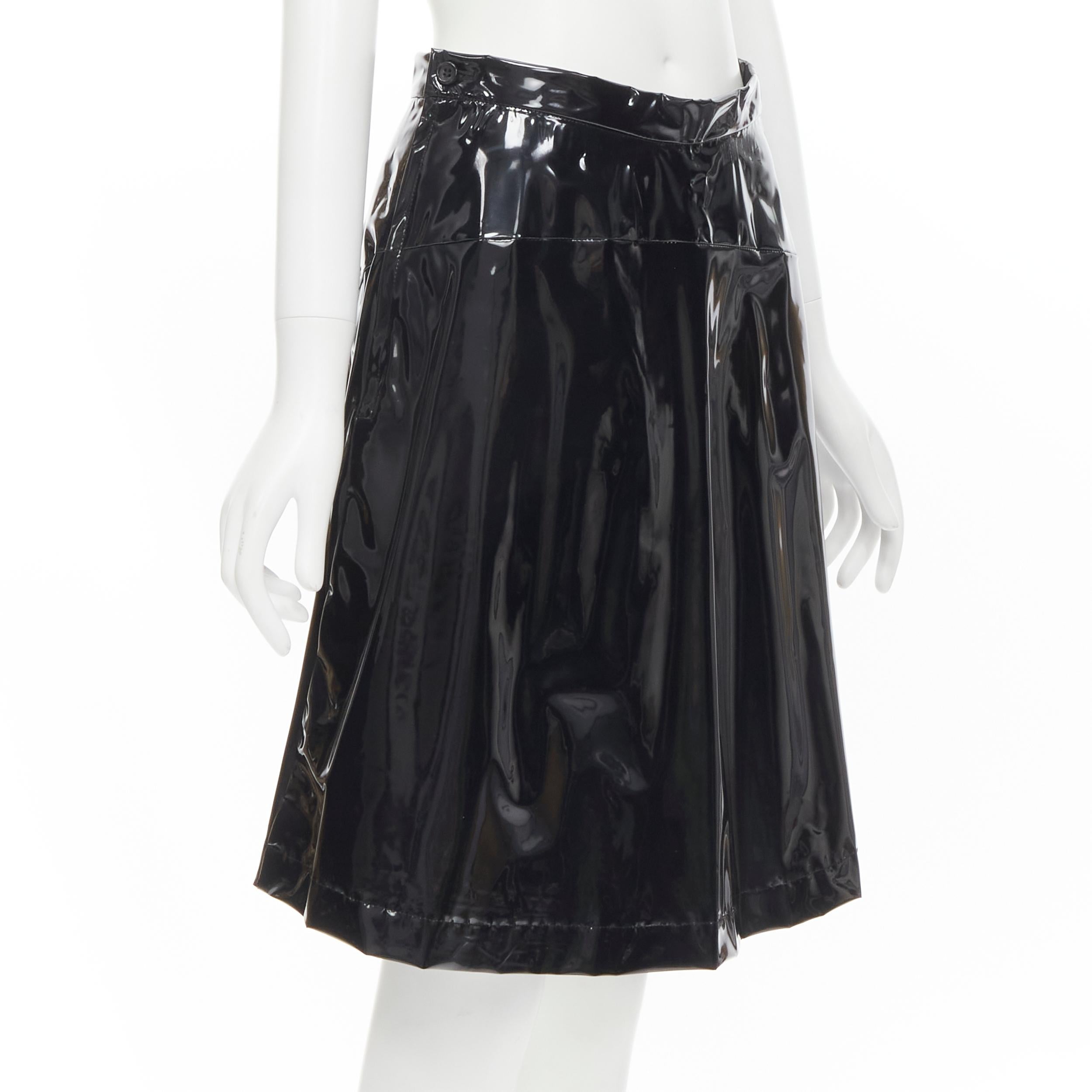 black plastic skirt