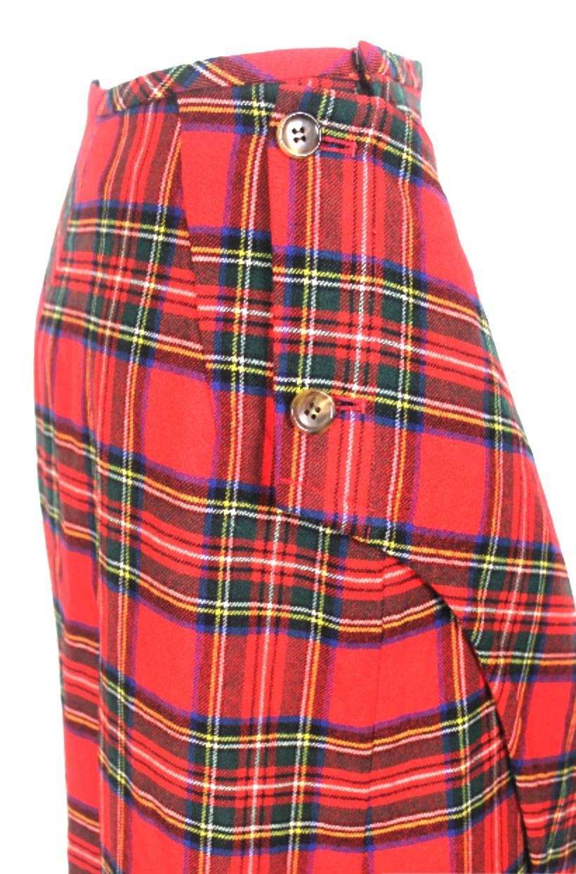 Comme des Garcons 1993 Collection Tartan Fitted Skirt 1