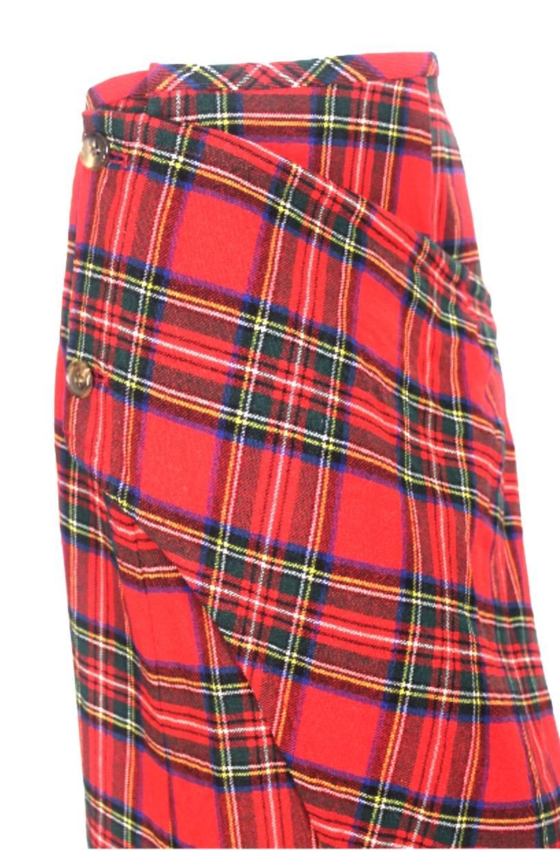 Comme des Garcons 1993 Collection Tartan Fitted Skirt 3