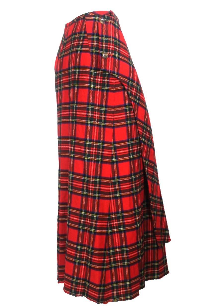 Comme des Garcons 1993 Collection Tartan Fitted Skirt 4