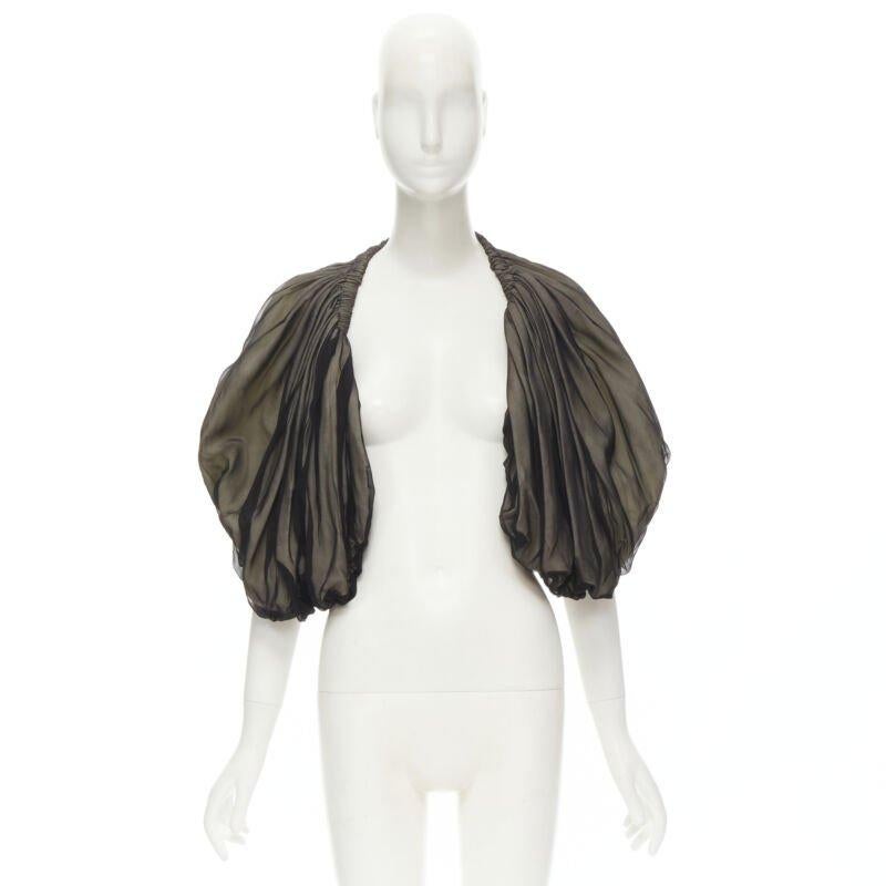 COMME DES GARCONS 1993 Vintage black voluminous shrug Cindy Sherman For Sale 5