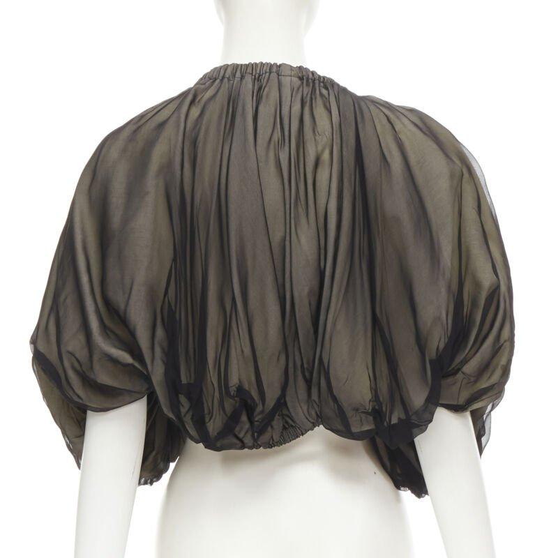 Women's COMME DES GARCONS 1993 Vintage black voluminous shrug Cindy Sherman For Sale