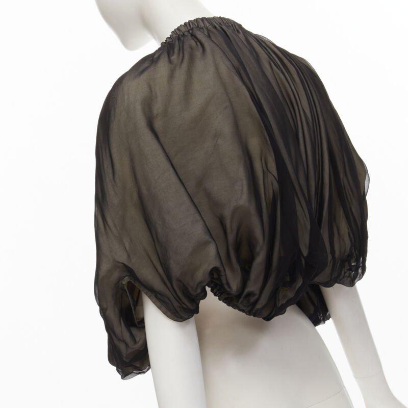 COMME DES GARCONS 1993 Vintage black voluminous shrug Cindy Sherman For Sale 3