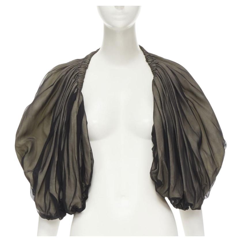 COMME DES GARCONS 1993 Vintage black voluminous shrug Cindy Sherman For Sale