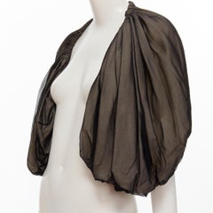 COMME DES GARCONS 1993 Vintage Runway black voluminous shrug Cindy Sherman