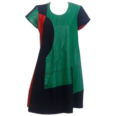 Comme des Garcons 1995 Colour Block Paint Dress