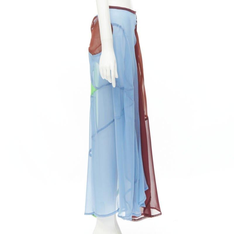 COMME DES GARCONS 1995 Laufsteg Vintage-Rock mit geschwungenem Saum und optischem durchsichtigen Saum M im Zustand „Gut“ im Angebot in Hong Kong, NT