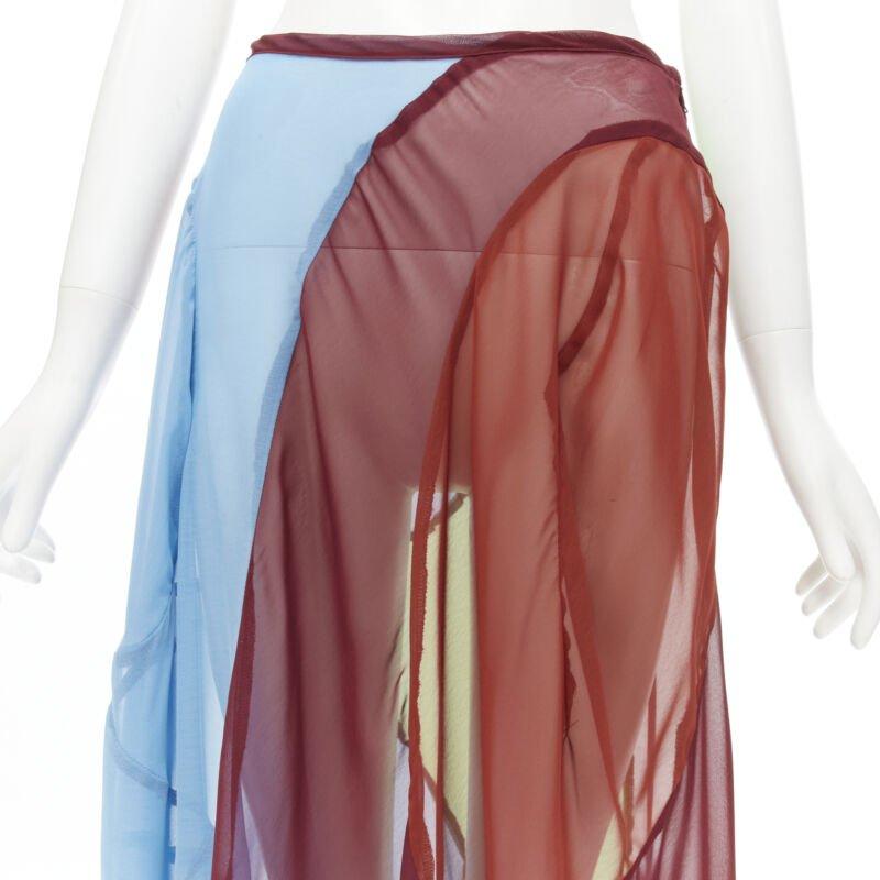 COMME DES GARCONS 1995 Laufsteg Vintage-Rock mit geschwungenem Saum und optischem durchsichtigen Saum M im Angebot 2