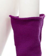 COMME DES GARCONS 1996 Vintage Runway purple wool knit full opera gloves rare