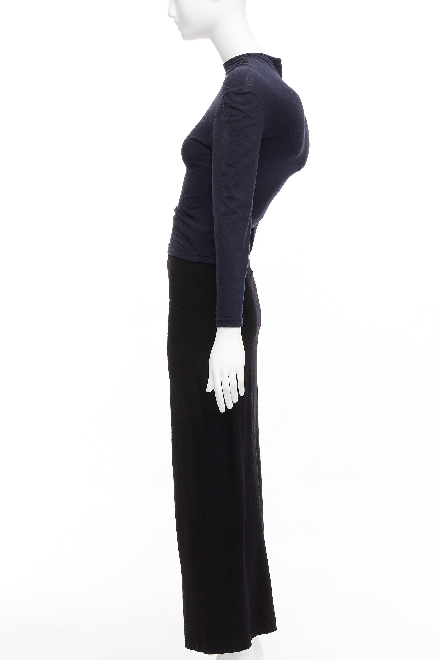 COMME DES GARCONS 1997 Lumps Bumps black padded irregular top gathered skirt M For Sale 6