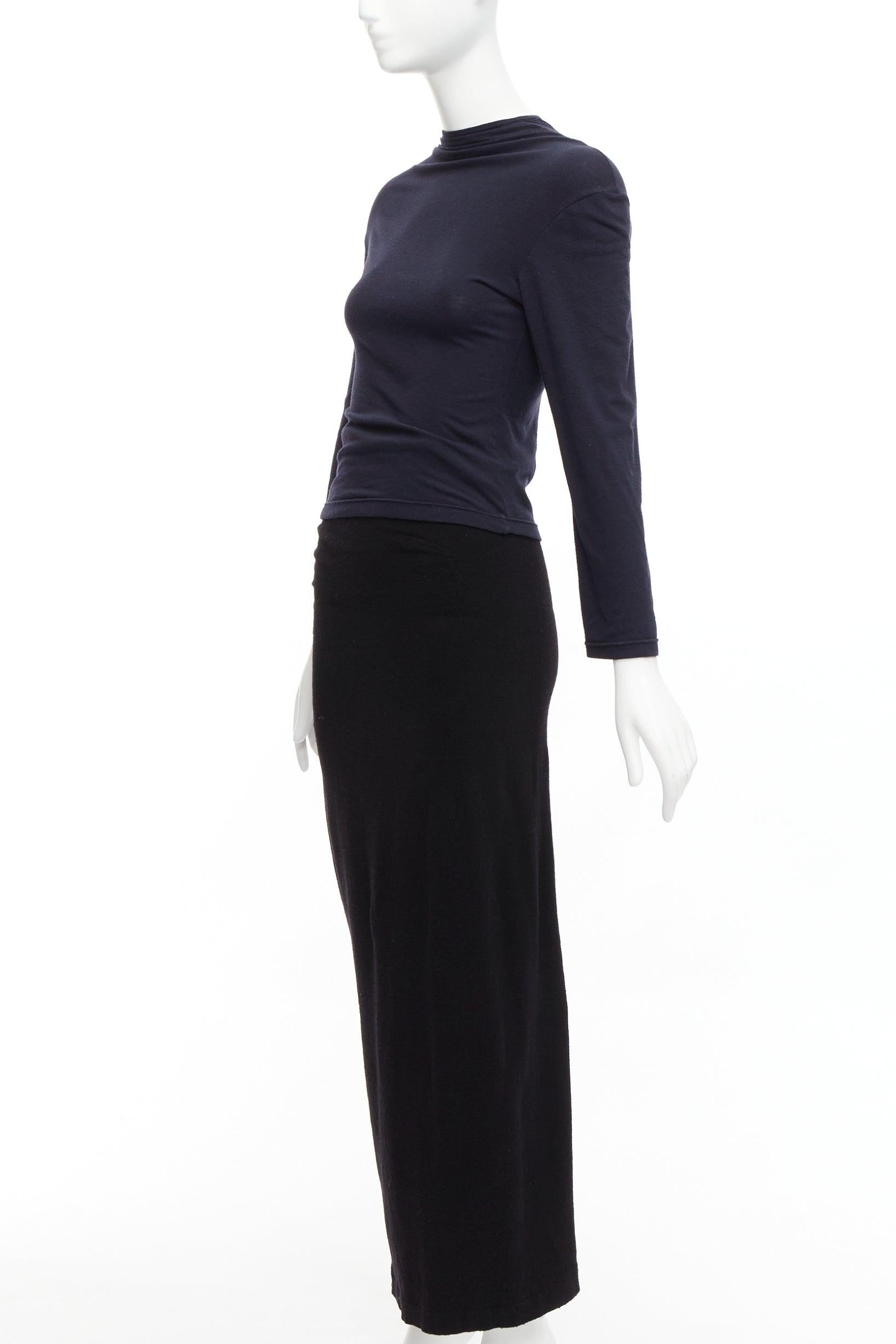 COMME DES GARCONS jupe froncée noire rembourrée et rembourrée Lumps Bumps, 1997 en vente 6