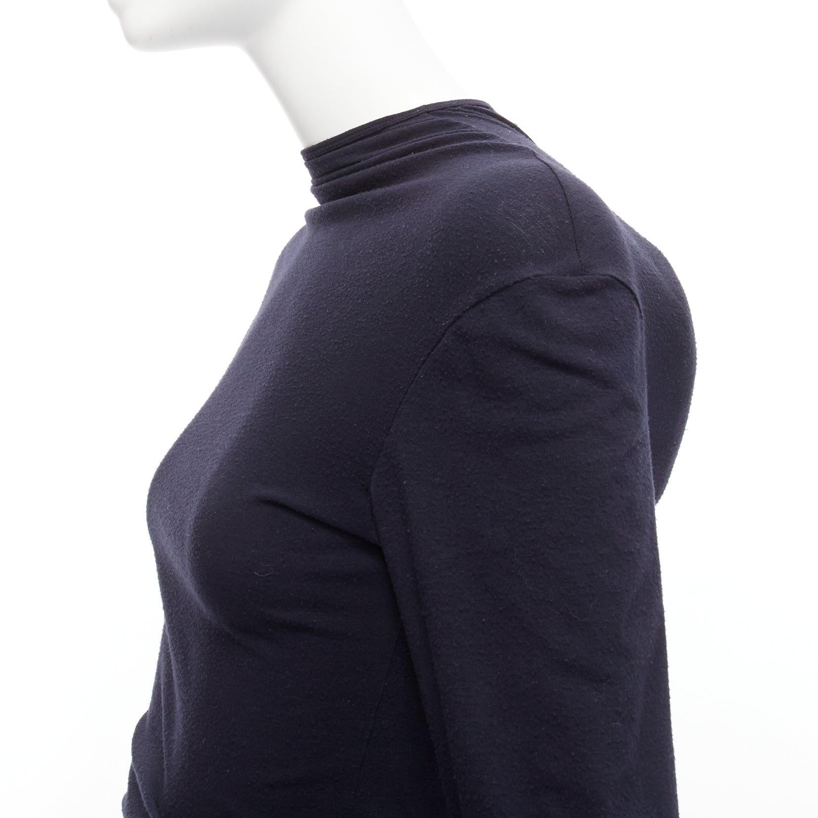 COMME DES GARCONS jupe froncée noire rembourrée et rembourrée Lumps Bumps, 1997 en vente 7