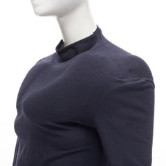 COMME DES GARCONS 1997 Lumps Bumps black padded irregular top gathered skirt M