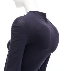 COMME DES GARCONS 1997 Lumps Bumps black padded irregular top gathered skirt M