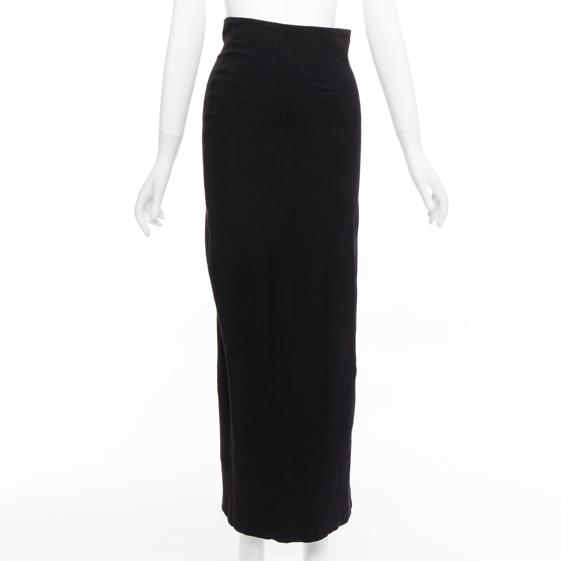 Noir COMME DES GARCONS jupe froncée noire rembourrée et rembourrée Lumps Bumps, 1997 en vente