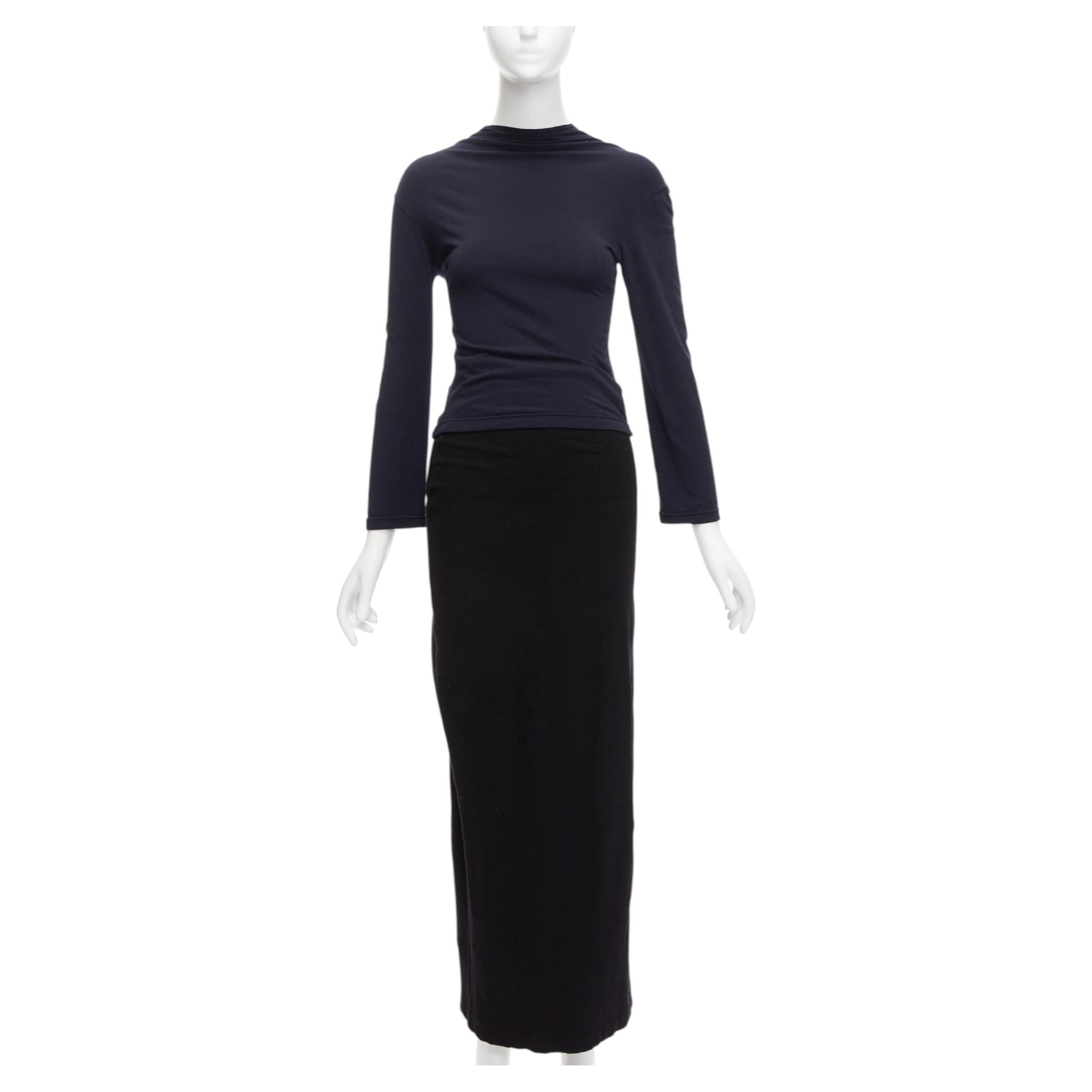 Pre-owned Comme Des Garçons Comme Des Garcons 1997 Lumps Bumps Black Padded Irregular Top Gathered Skirt M
