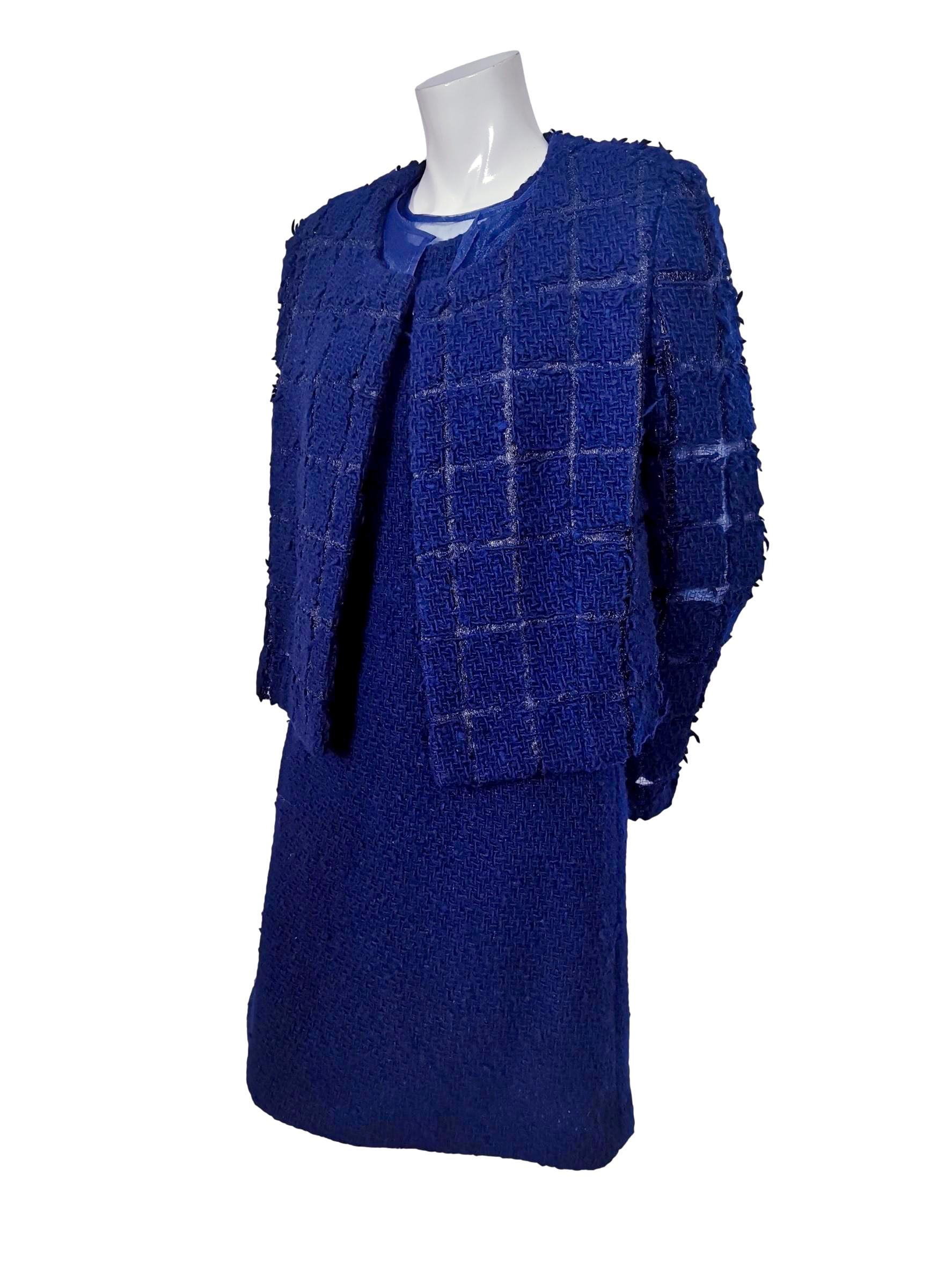 Comme des Garcons 1997 Organza Lined Wool Dress and Jacket For Sale 3