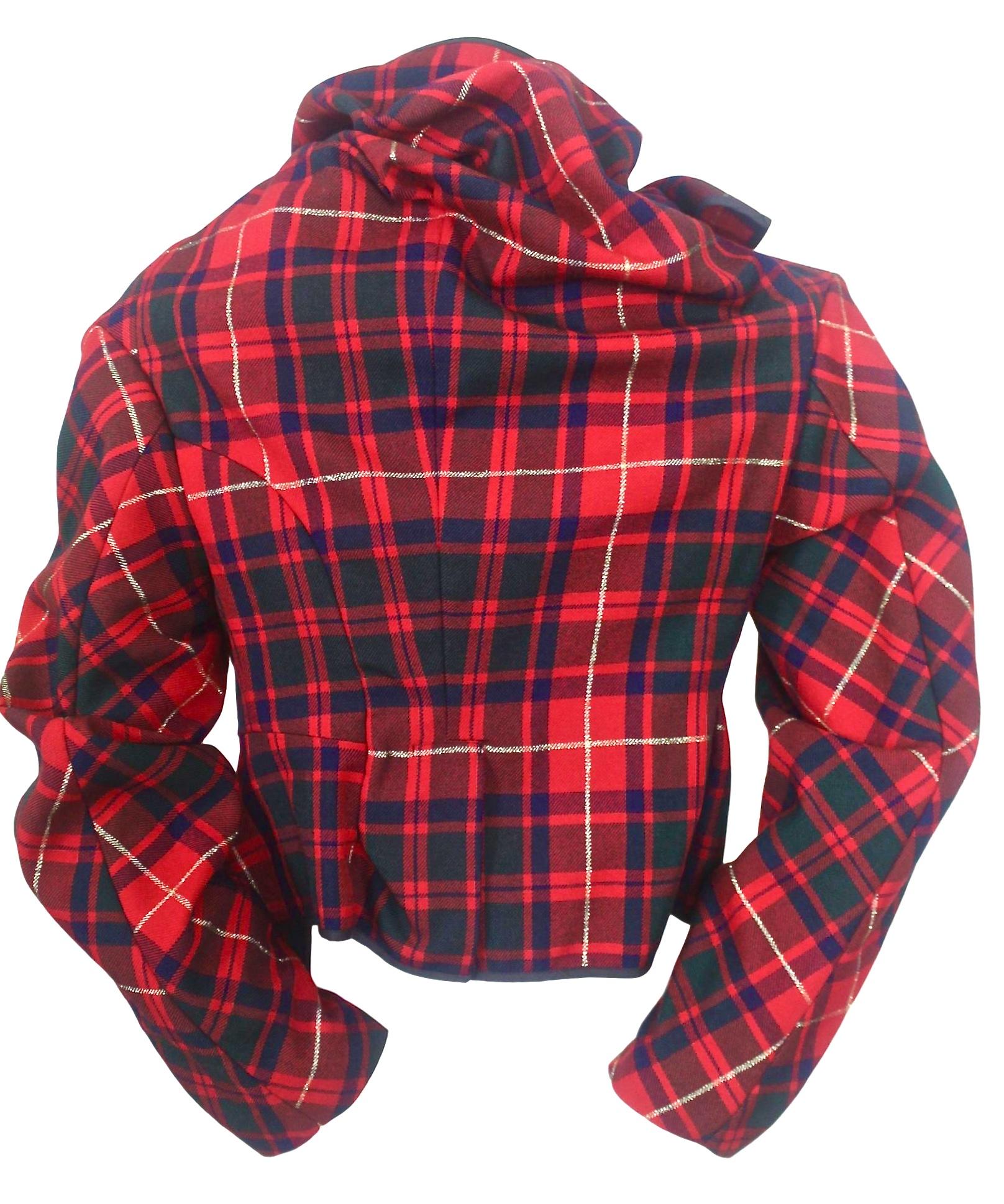 Comme des Garcons 1999 Collection Tartan Jacket In Excellent Condition For Sale In Bath, GB