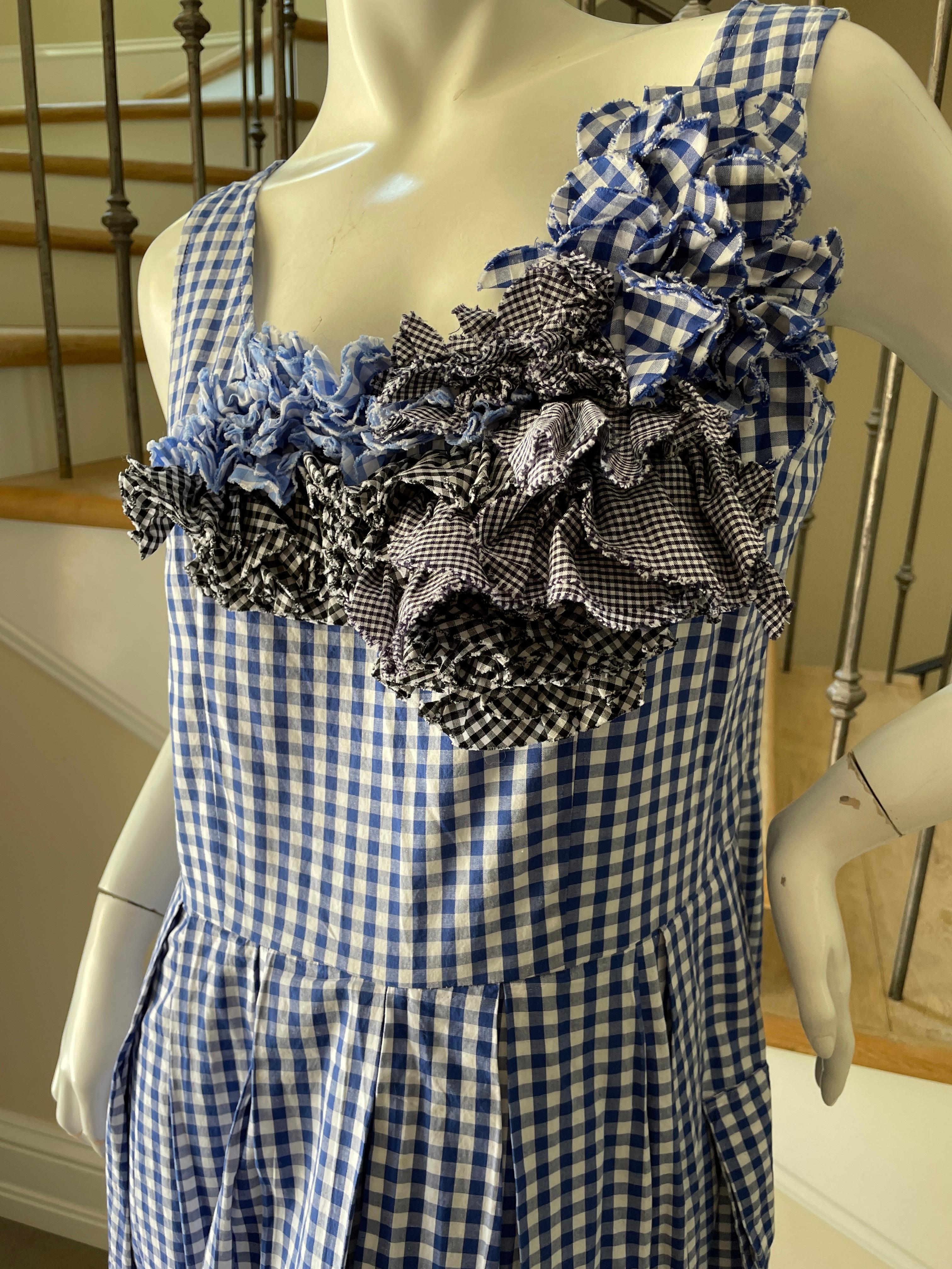 comme des garcons gingham dress