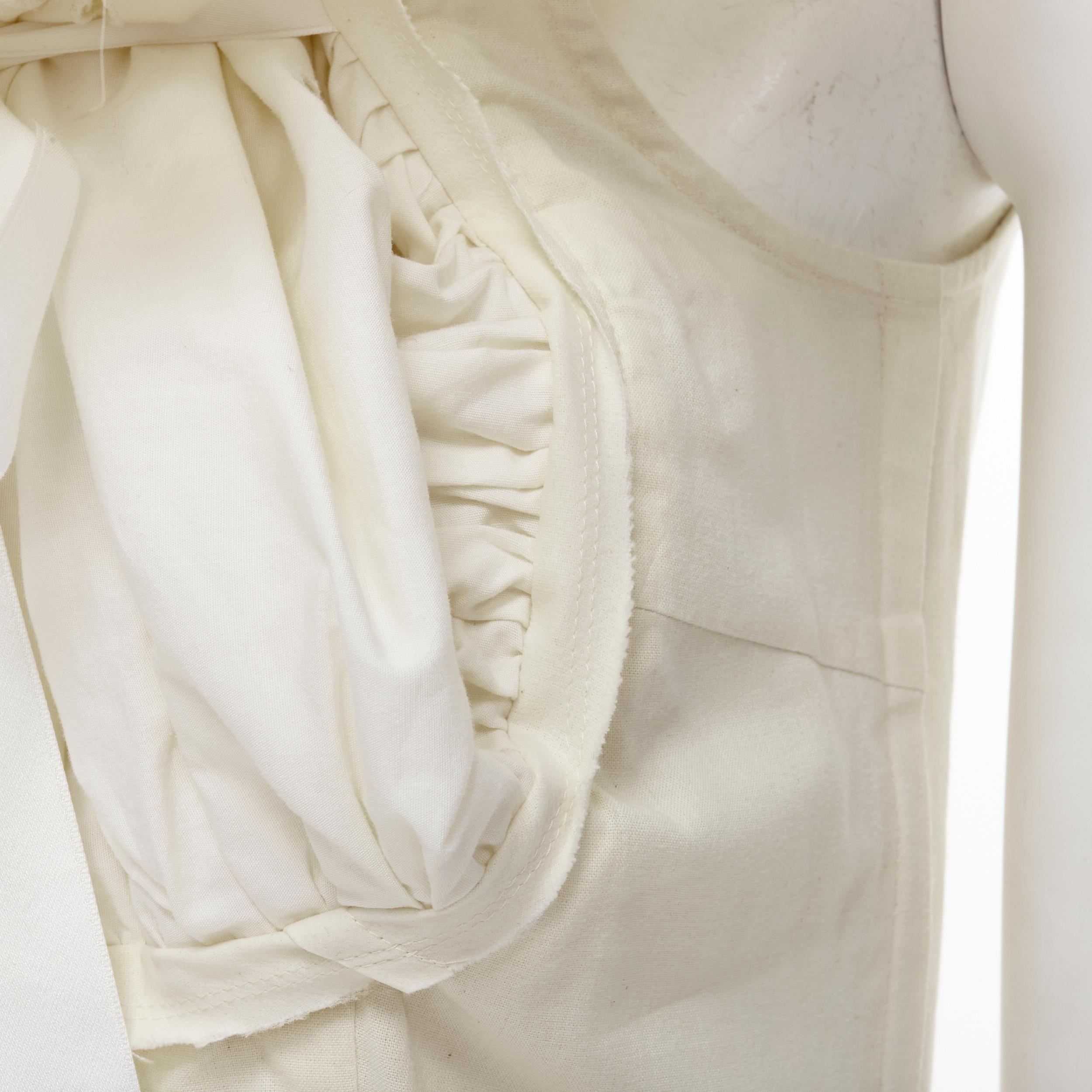COMME DES GARCONS 2001 Vintage Runway white embroidery anglais Victorian top S 3