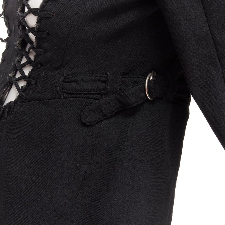 Veste Comme Des Garçons - Peplum Dentelle Noire - Taille M - Occasion Très Bon état