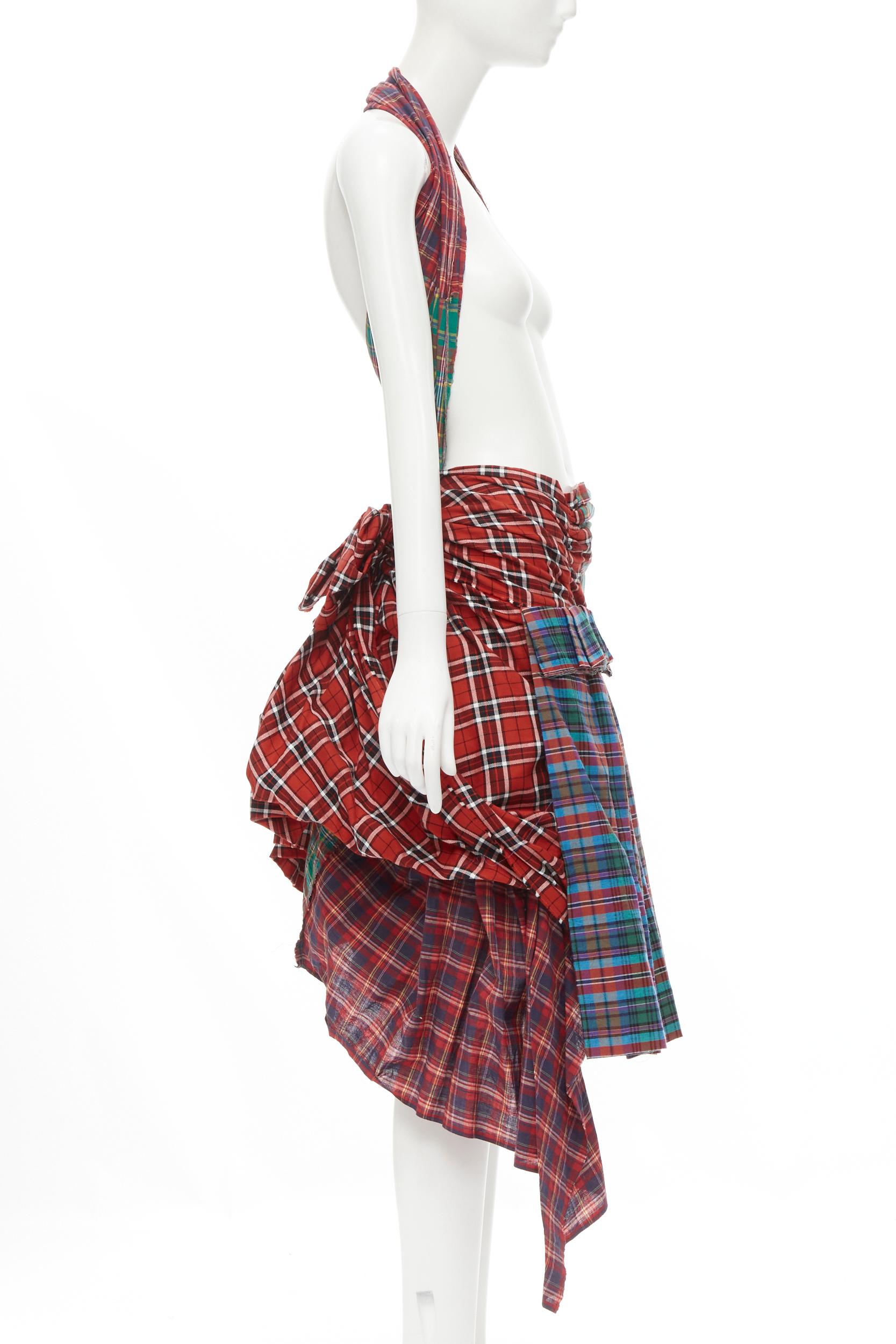 comme des garcons gingham skirt