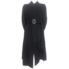 Comme des Garcons 2006 Collection Wool Coat with Bow Decoration