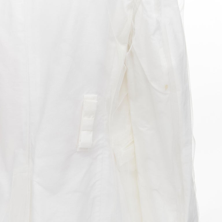 COMME DES GARCONS 2006 Runway Rising Sun deconstructed white layered ...