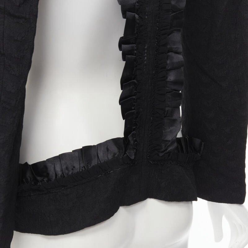 COMME DES GARCONS 2008 Runway Bad Taste blazer destrutturato con volant S in vendita 5